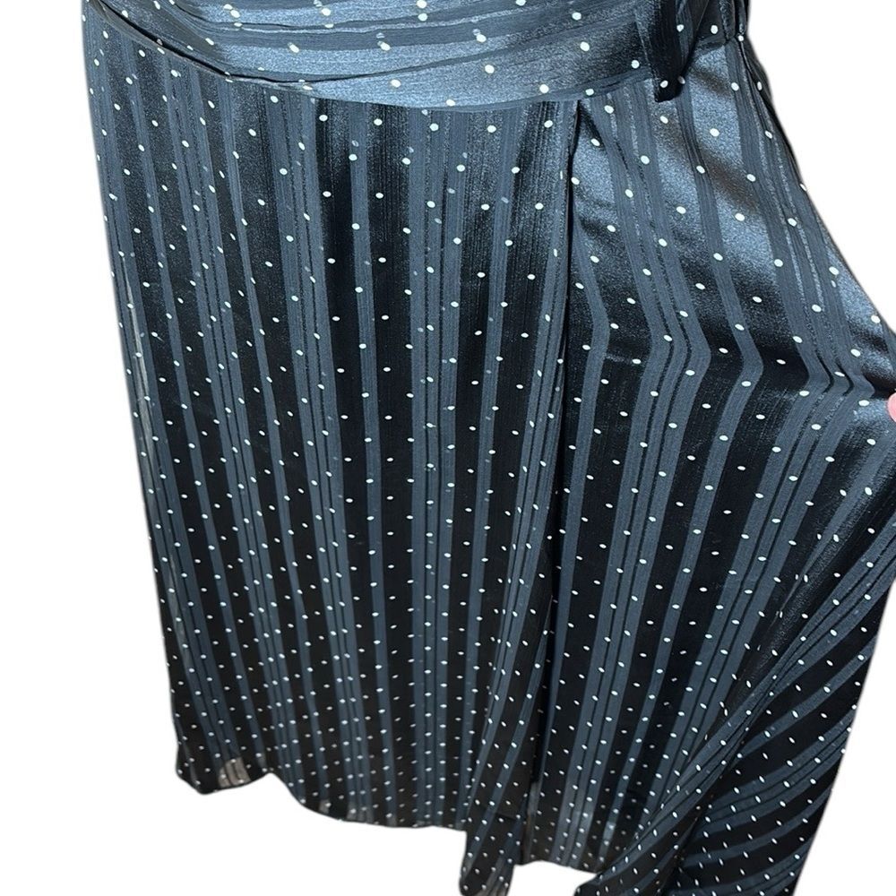 Sachin & Babi Anthropologie women’s 6 polka dot stripe halter midi dress FLAW - Picture 5 of 11